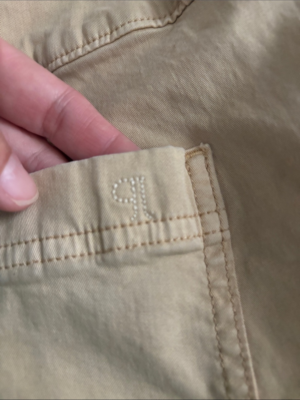 Pilcro Skipper High Rise Wide-Leg Khaki Cropped Pants - Picture 9 of 11